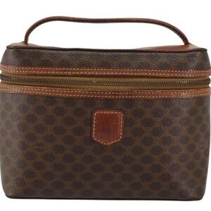 Celine Vintage Designer Vanity Monogram macadam triomphe bag travel pouch